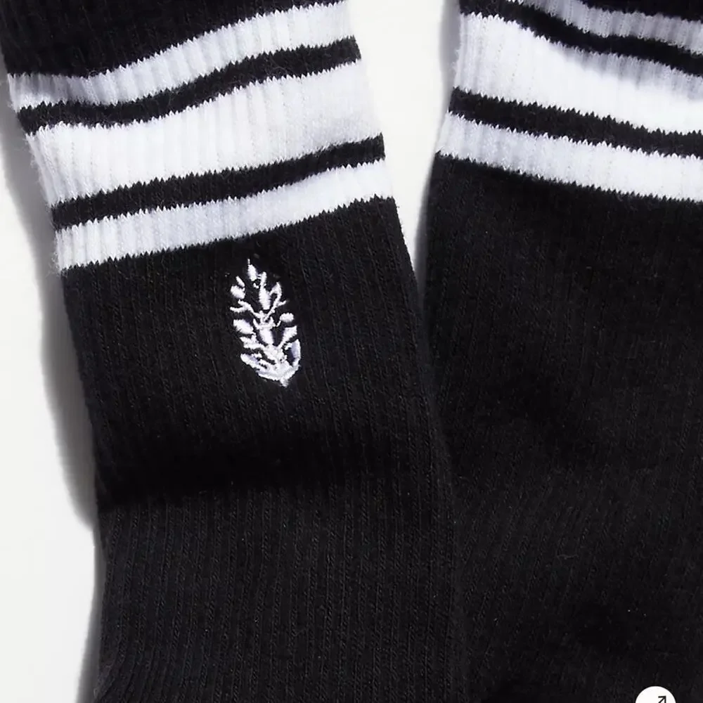 NWT Free People Movement Logo Stripe Tube Socks